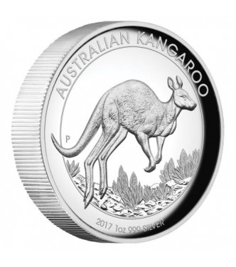 Australian Kangaroo 2017 1oz Silver Proof High Relief Coin 
