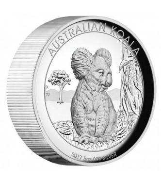  Australian Koala 2017 5oz Silver Proof High Relief Coin 